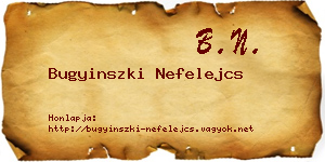 Bugyinszki Nefelejcs névjegykártya